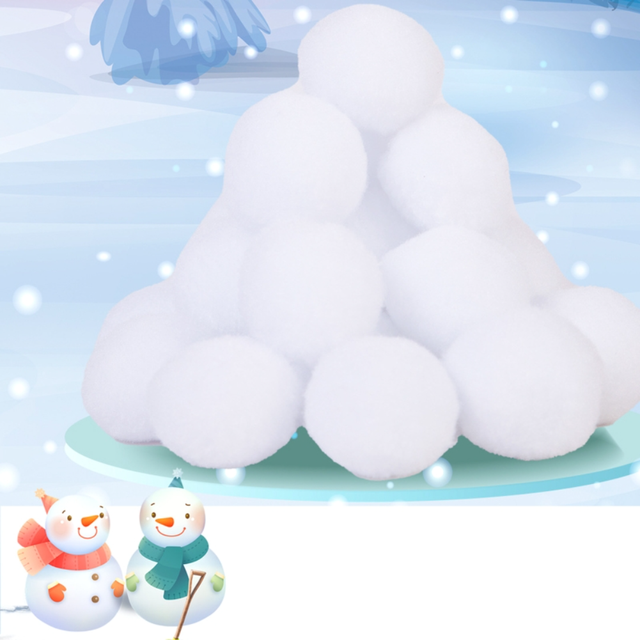 20/30/50 Pcs Fake Snowballs Realistic Fake Soft Snowballs Fight